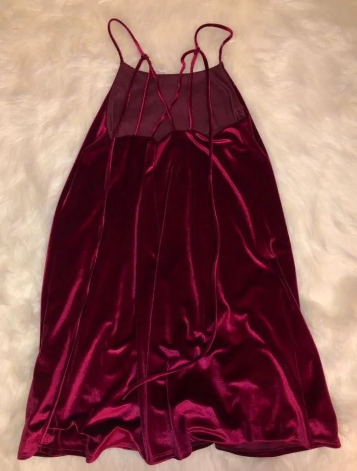 Red Velvet Dress - Image 2