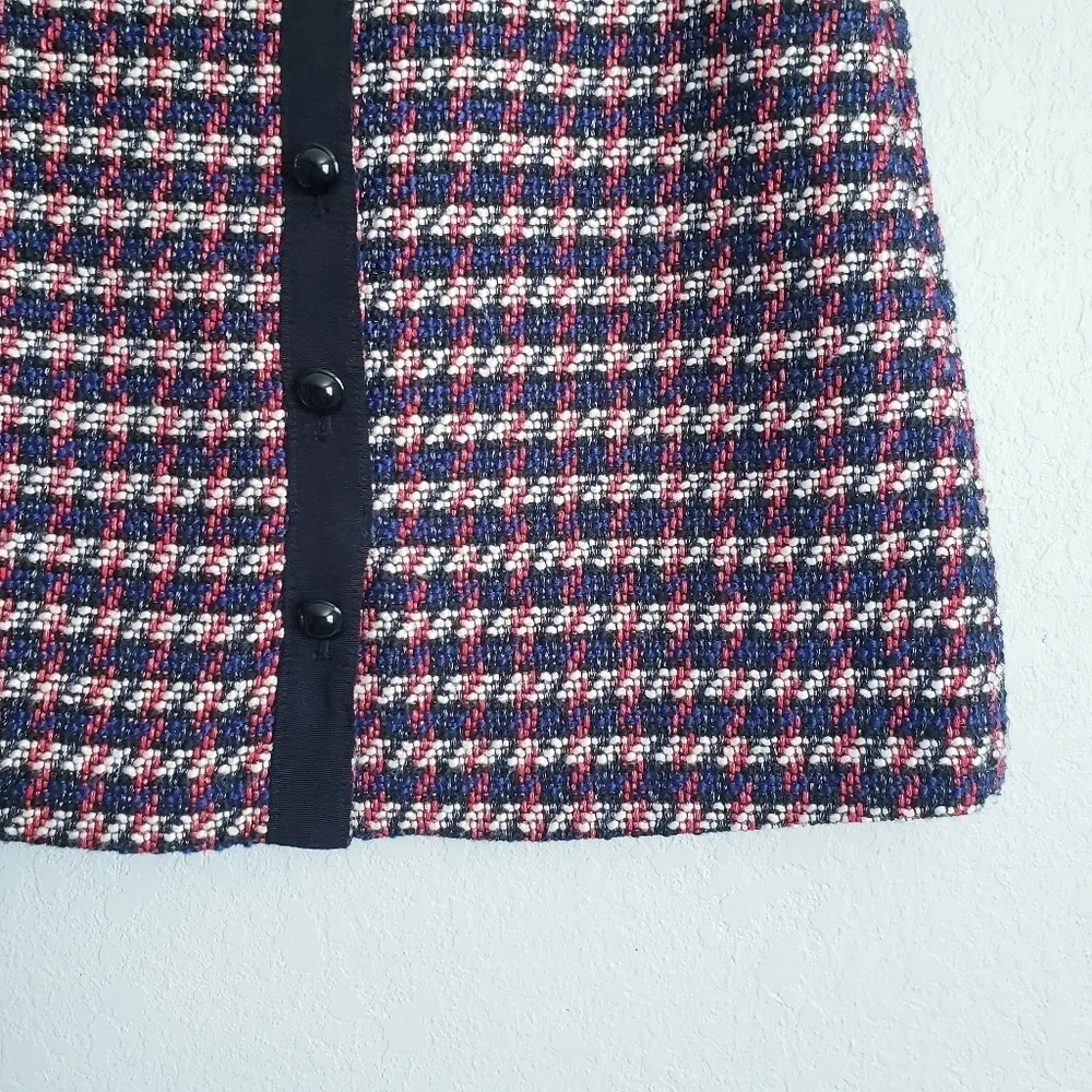 LOFT Tweed Big Button Down Skirt - Image 2