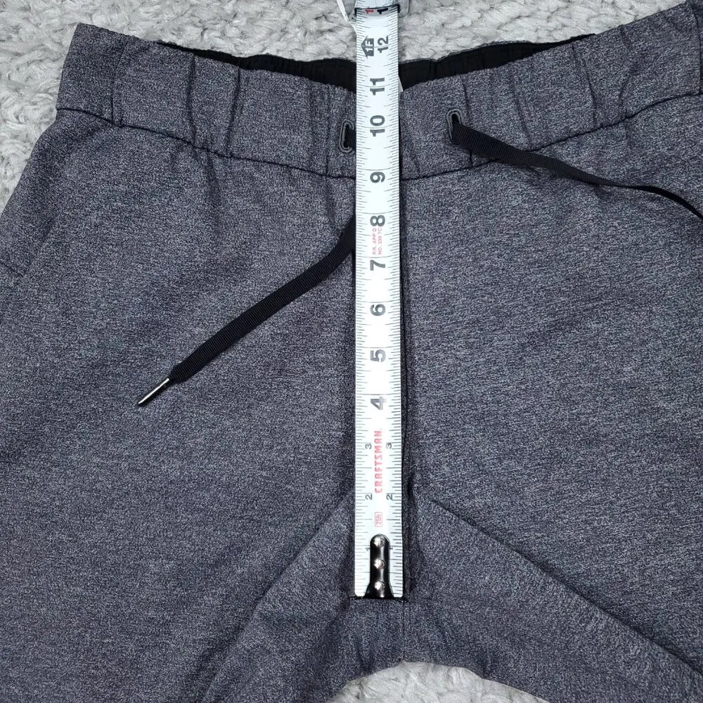 Lululemon On The Fly Pants 27" Gray Heathered Black Size 8 Stretch Ankle - Image 7