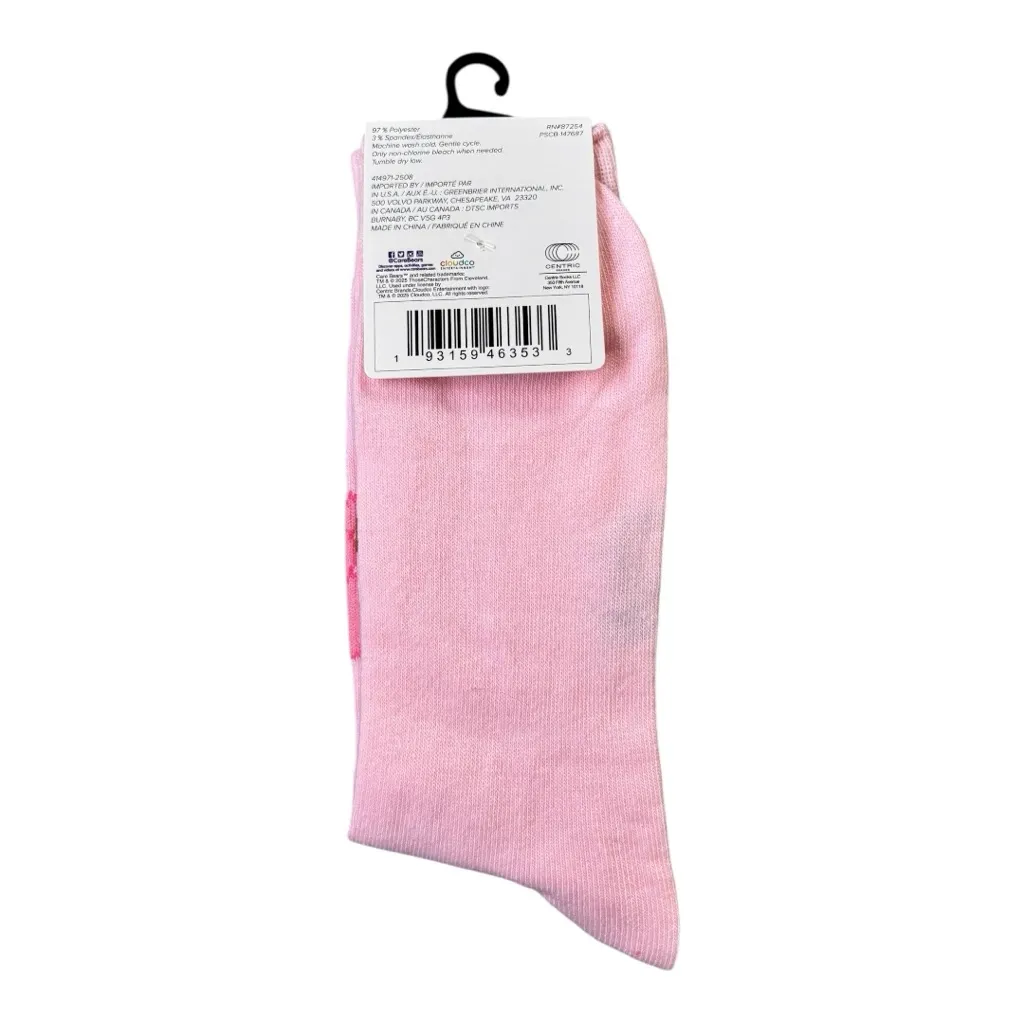 Care Bears Pink and Brown Socks - Image 2