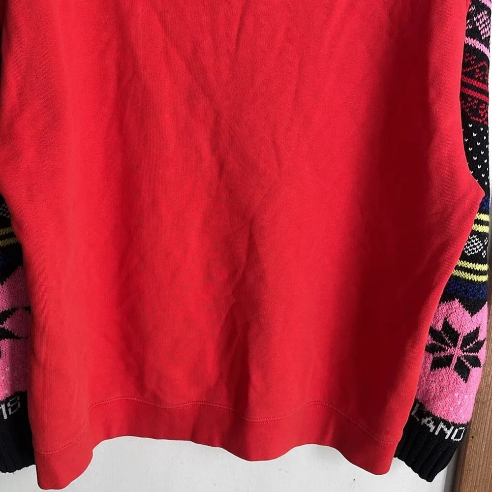 MSGM Sweater Hoodie In Multi Red Size XS - Image 13