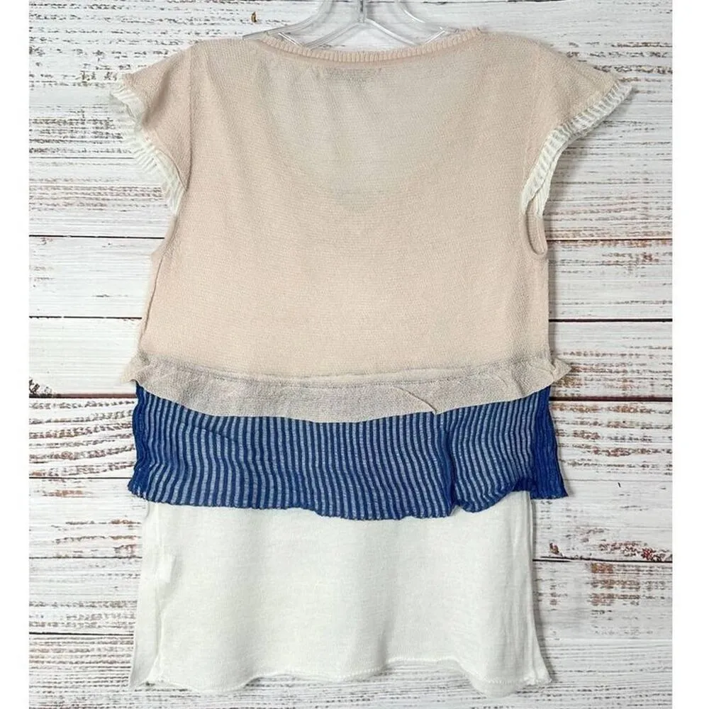 Society For Rational Dress Women's Layered Cap Sleeve Top Multi - Image 10