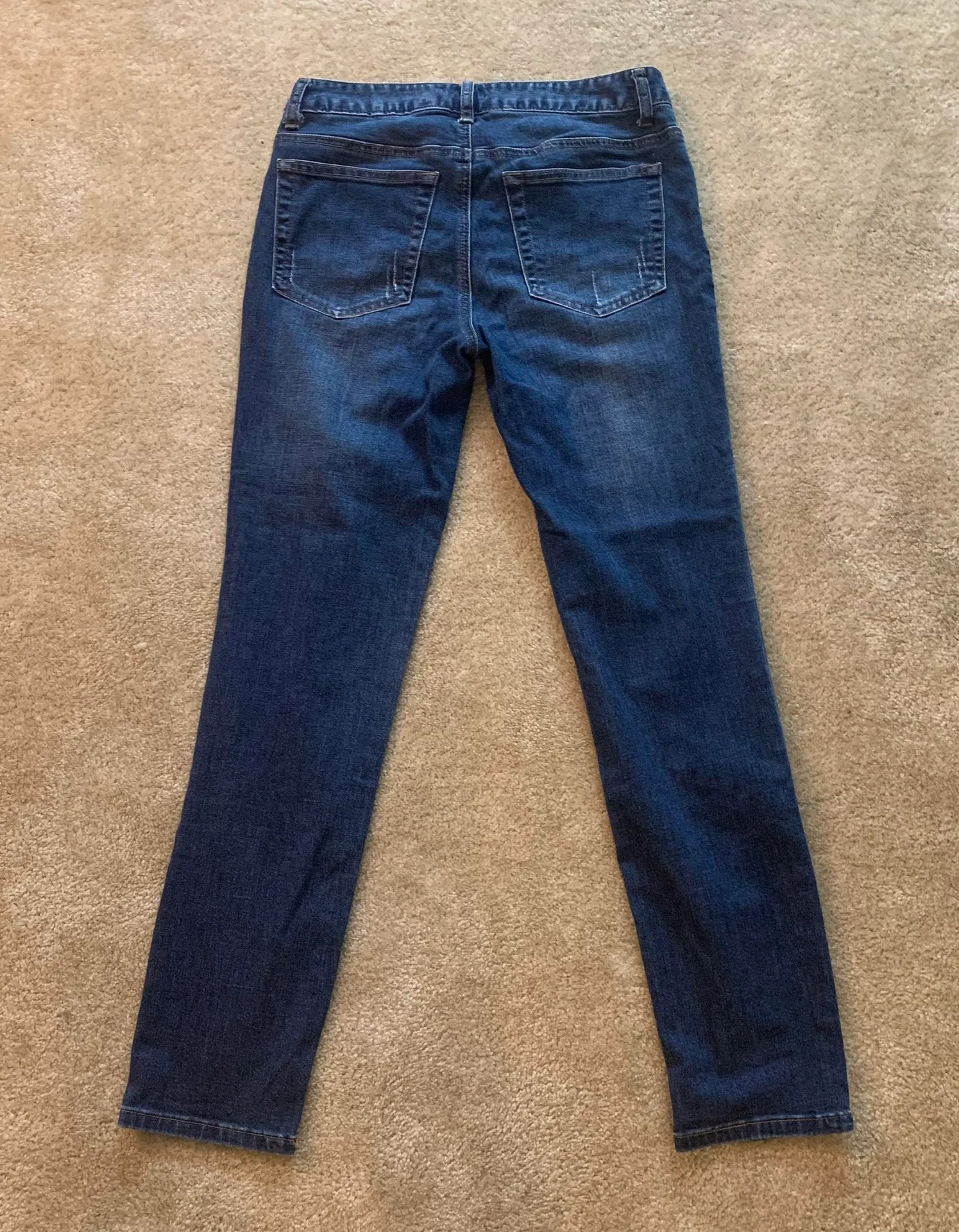 Distressed Skinny Jeans Blue Size 4 - Image 2