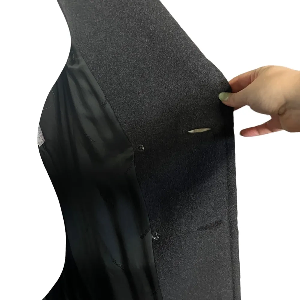 Max Mara Madame 2000’s Wool & Cashmere Long Trench Coat US 4 - Image 3