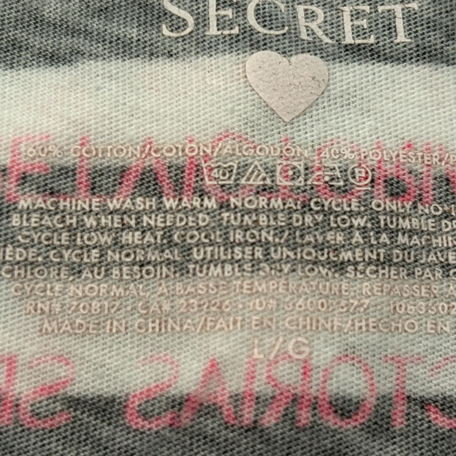 Victoria's Secret Pink and Black Striped Logo Gown - Image 7