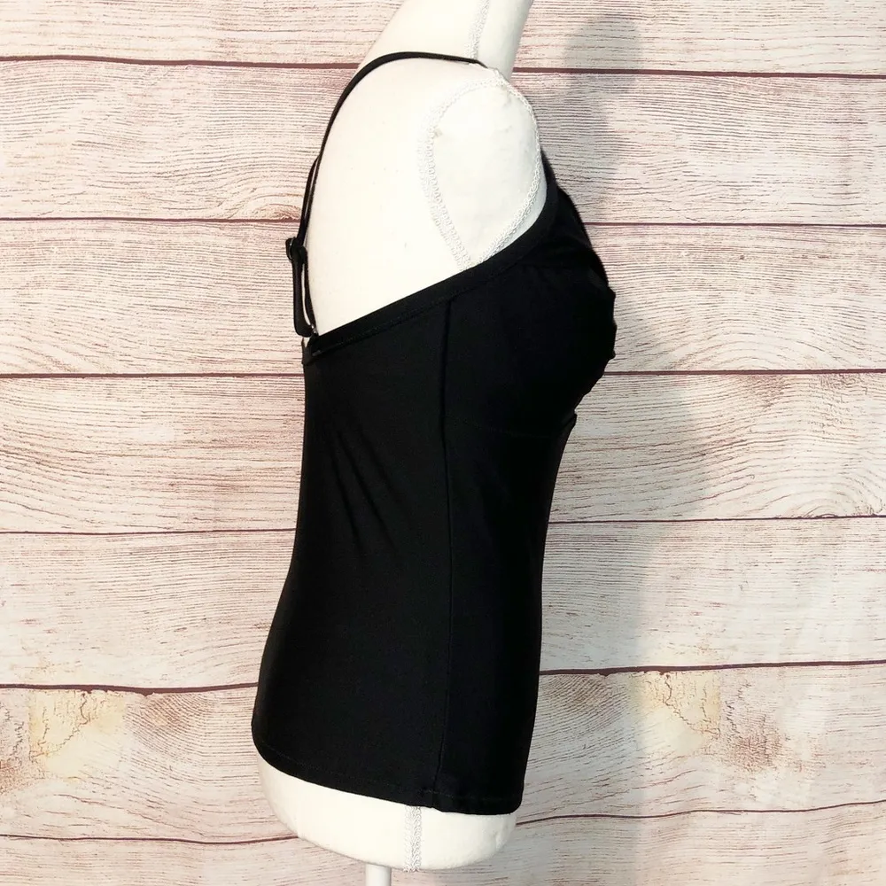 Athleta Black Twist Up Tankini Top Size 34 D/DD - Image 3