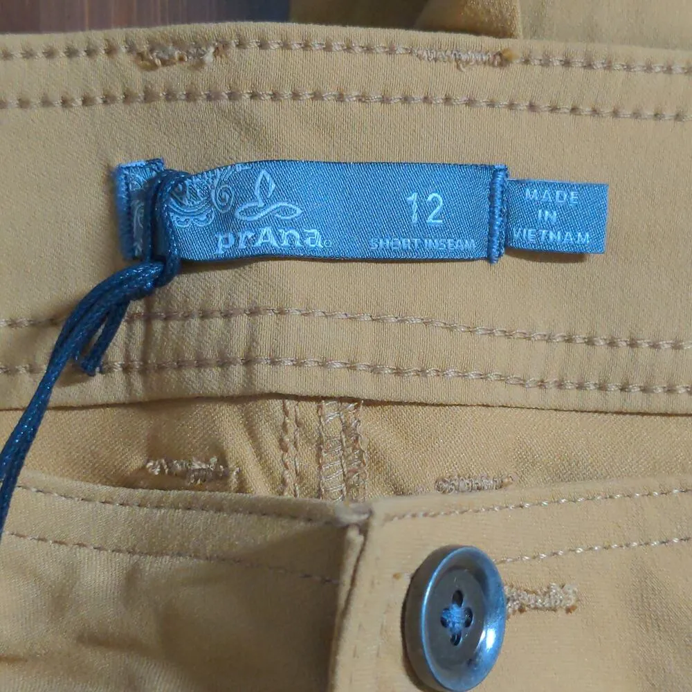 prAna Halle Straight Pants Womens Short Inseam Slim Fit UPF 50+ Outdoor 12 - Image 10