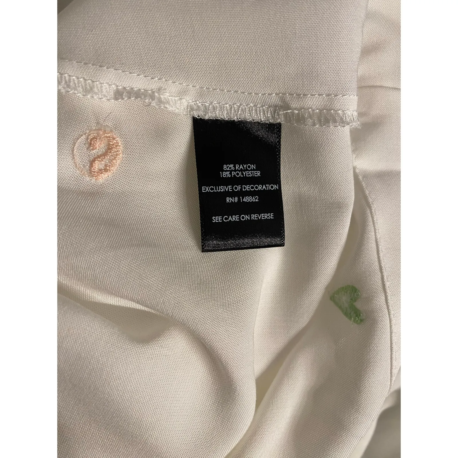 NWT Torrid Cloud Dancer Challis Button Up Short Sleeve Ying‎ Yang Flowers 2X - Image 10