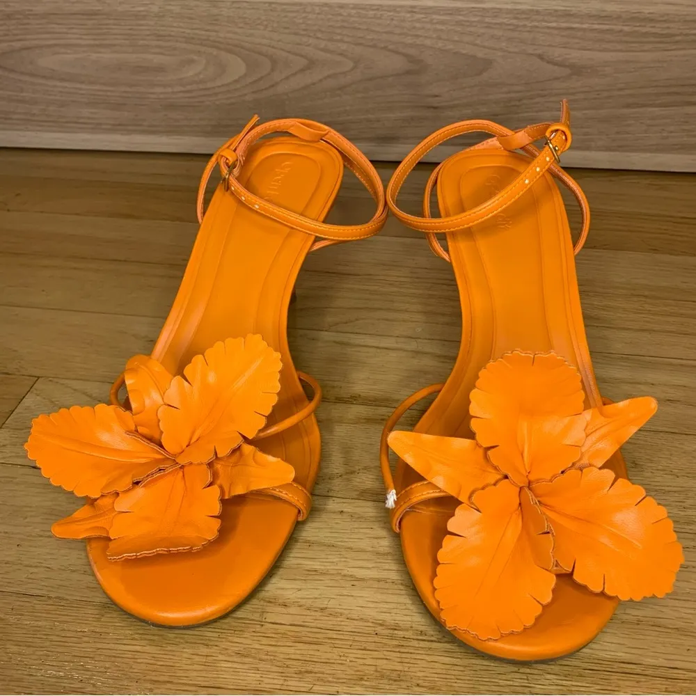 Open Edit Zuri Ankle Strap Sandal in Orange - Size 9 - Image 2