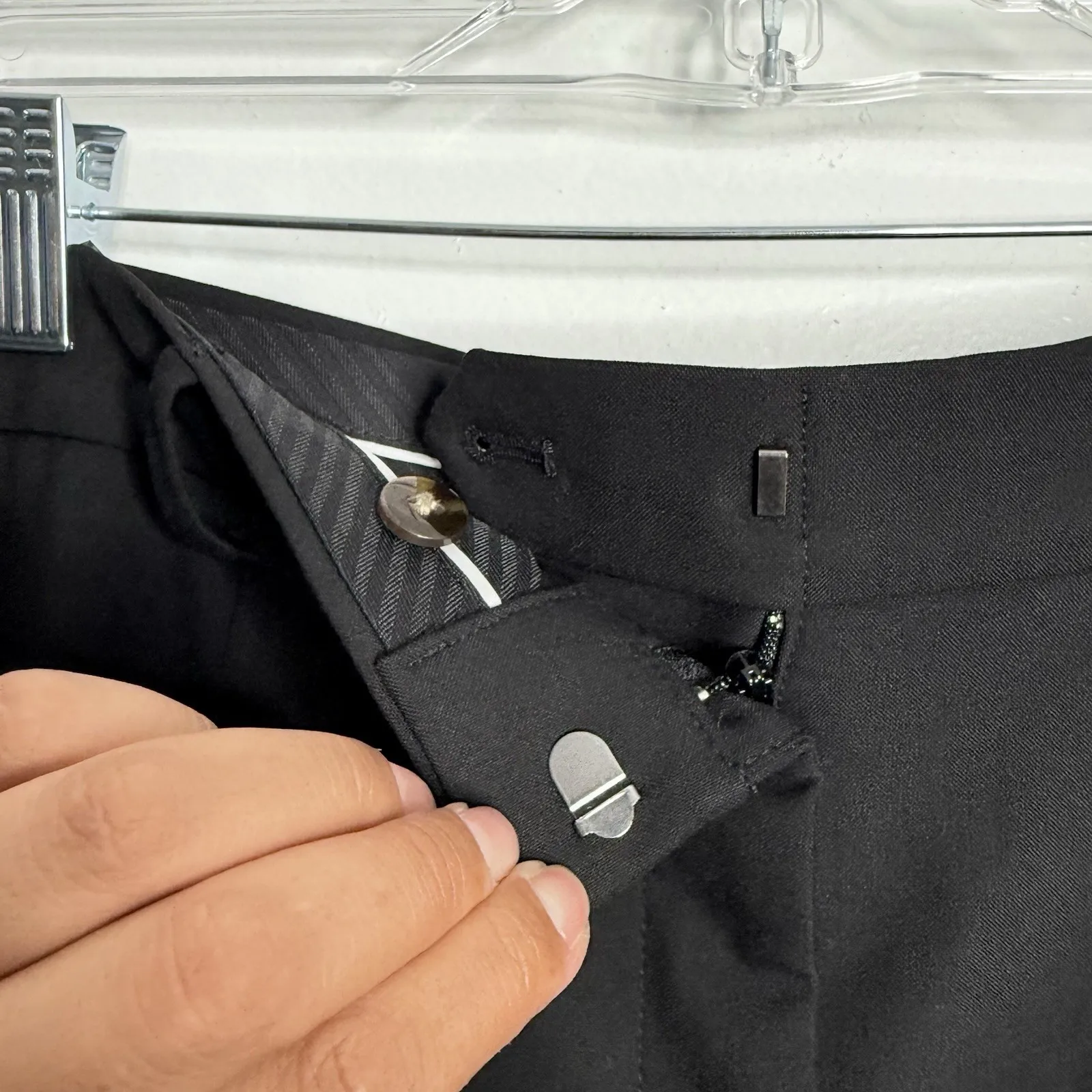 NWOT‎ Ann Taylor The High Rise Pleated Taper Pant Seasonless Stretch Black 14 - Image 10