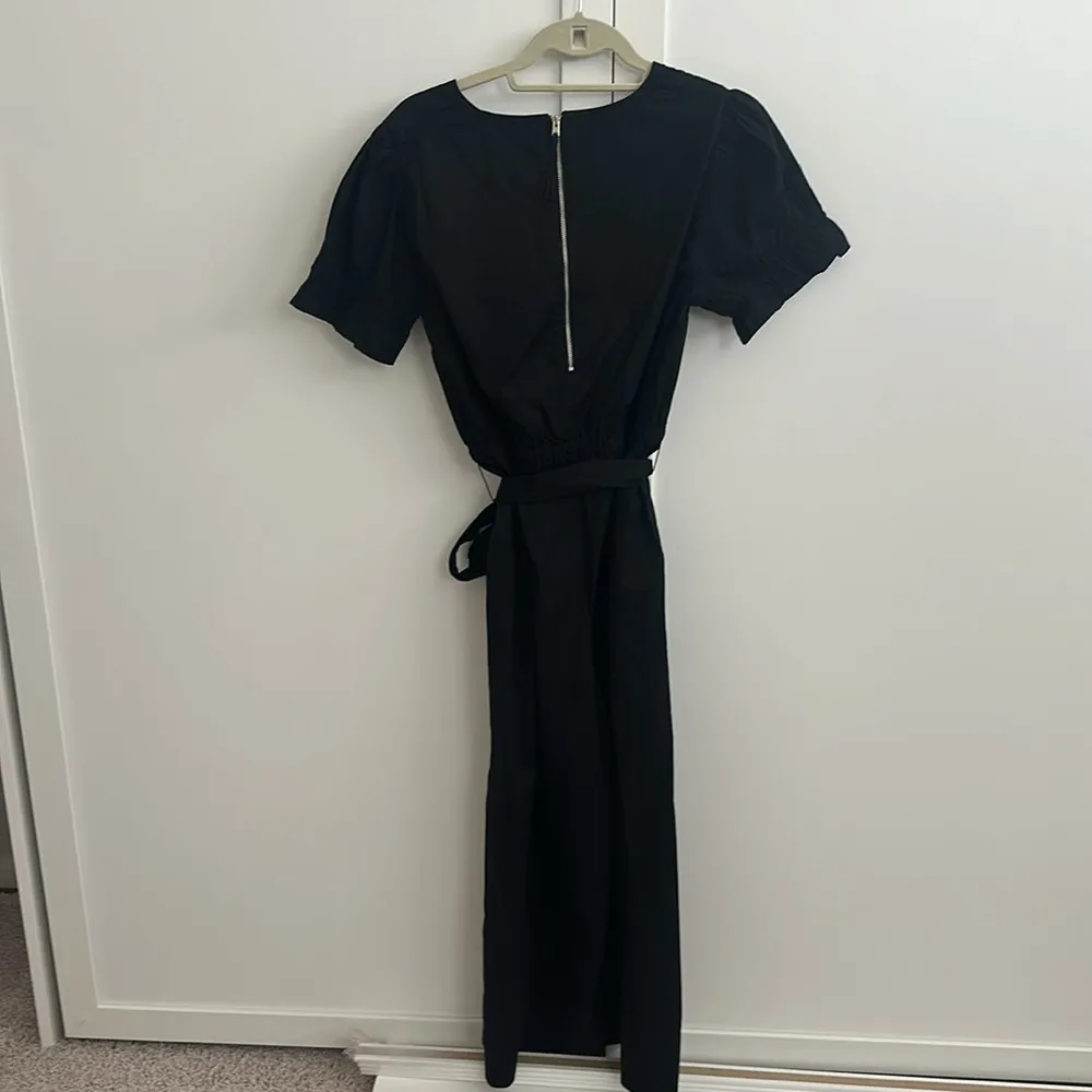 NWT JCrew Black Poplin Petite Jumpsuit Sz 10P - Image 4