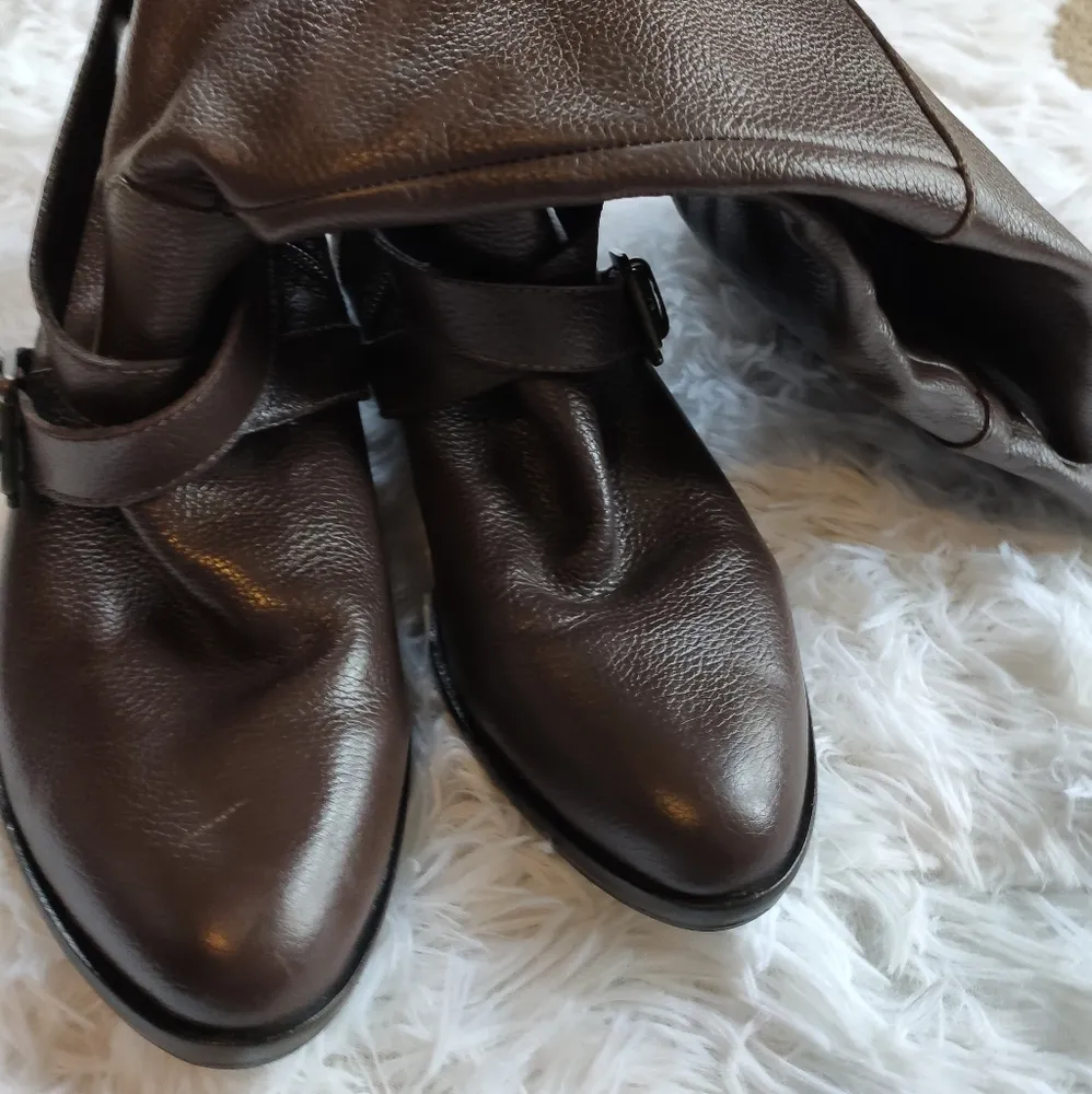 Pour la Victoire riding boots dark brown leather - Image 4