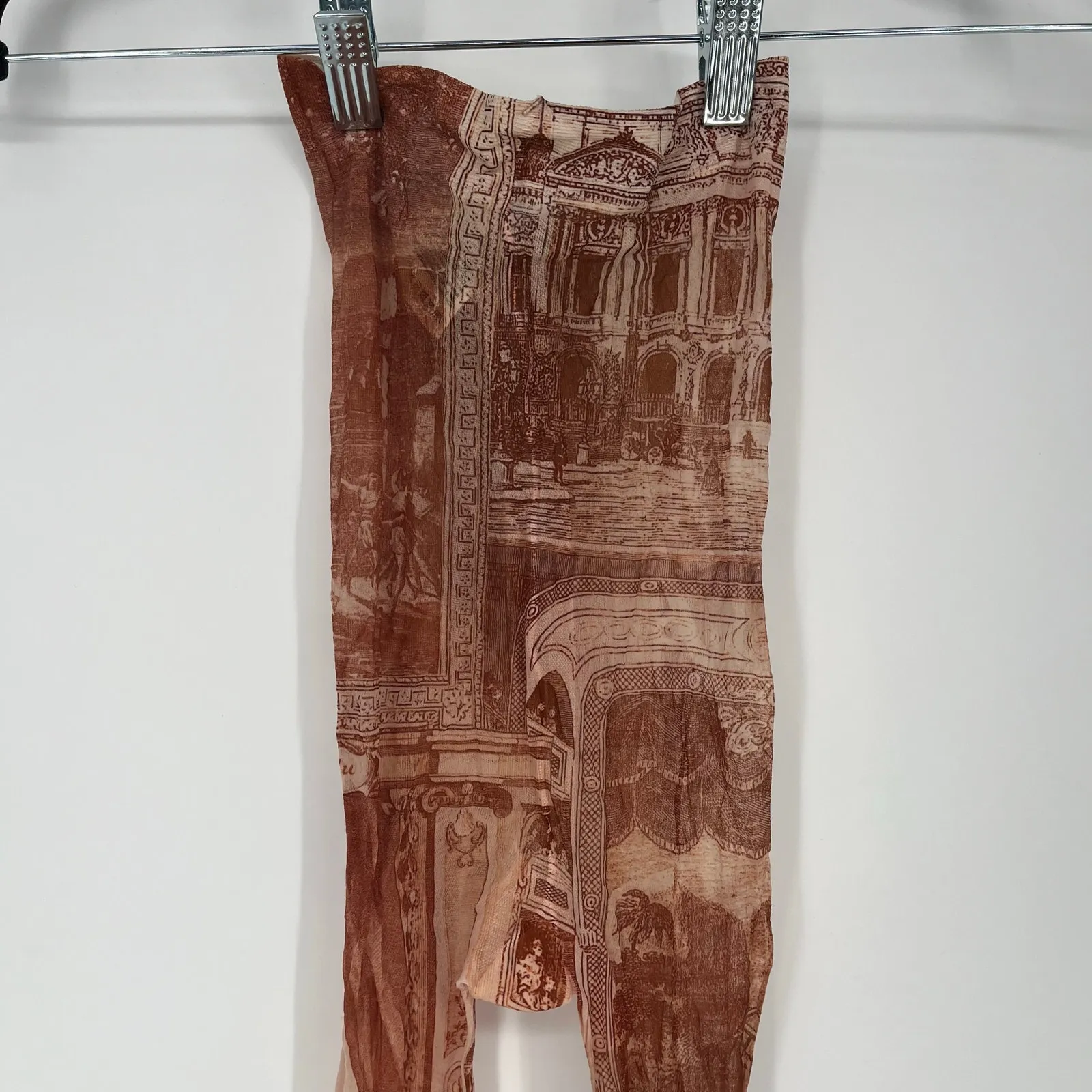 Acne Studios Printed Tights Brown Women's Size XS NWT - Image 6