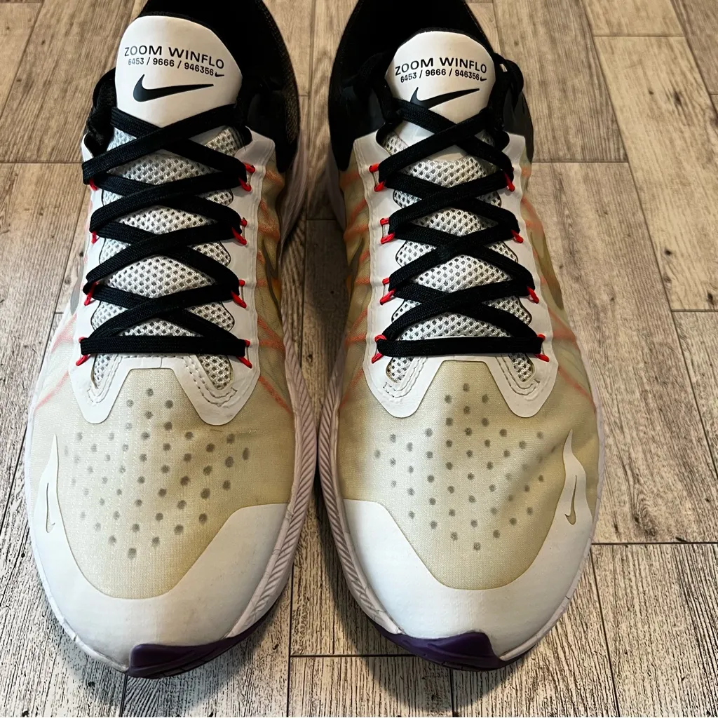 Nike Winflo Zoom 8 CW3421-103 Black/White Women's Running Shoes 9M - Image 2