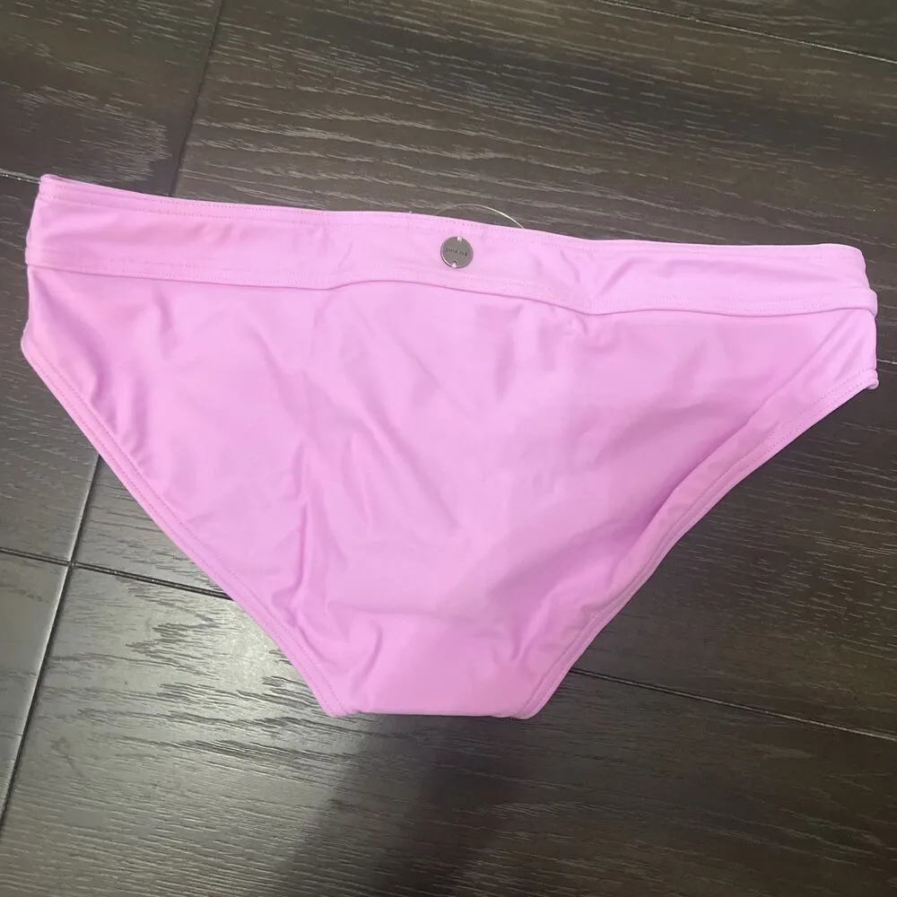 PRANA‎ Ramba Standard Rise Bikini Swim Bottoms Size Large Pink NEW Beach Surf - Image 4