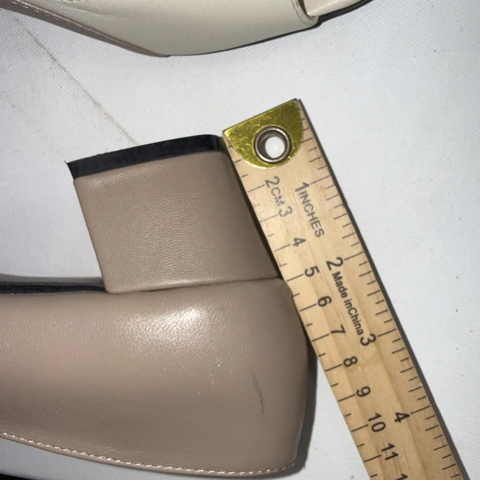 Beacon Fashion & Fit Old Money Classy Leather Peep Toe Pumps Heels Shoes 7SS Size 7 - Image 15