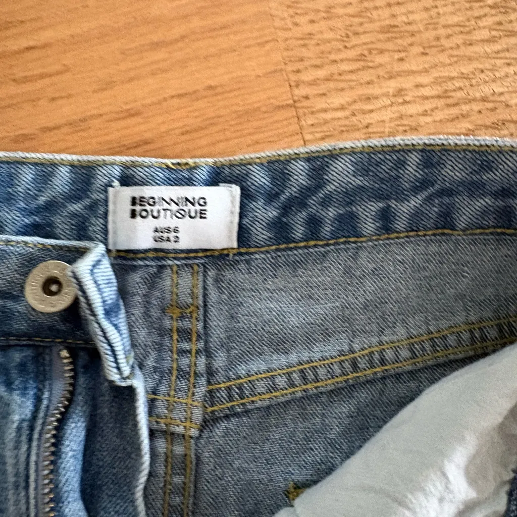 Beginning boutique slit denim skirt - Image 3