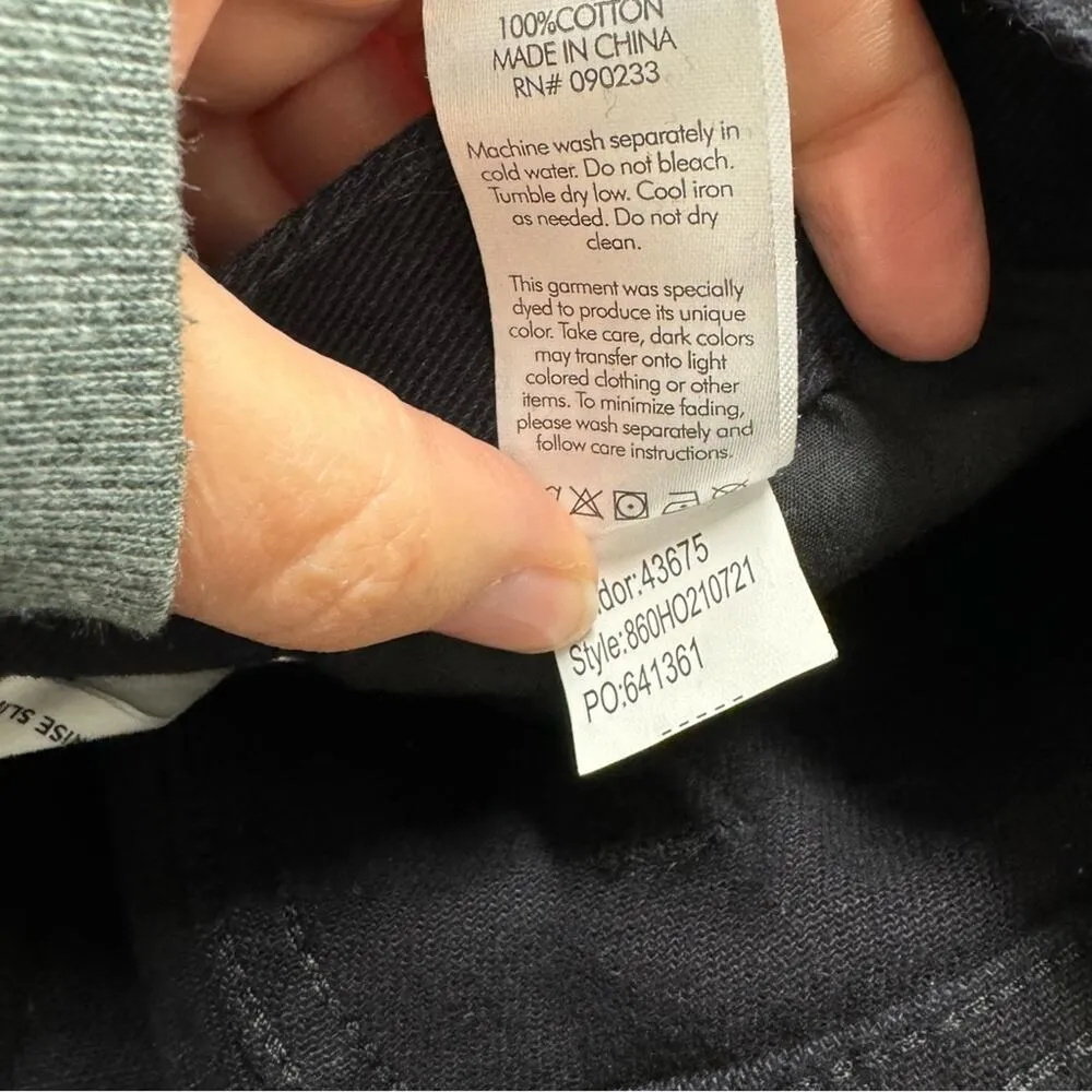 Pacsun Black Silver Butterfly Studded Ultra High Rise Slim Jeans Womens 27 Mom - Image 16