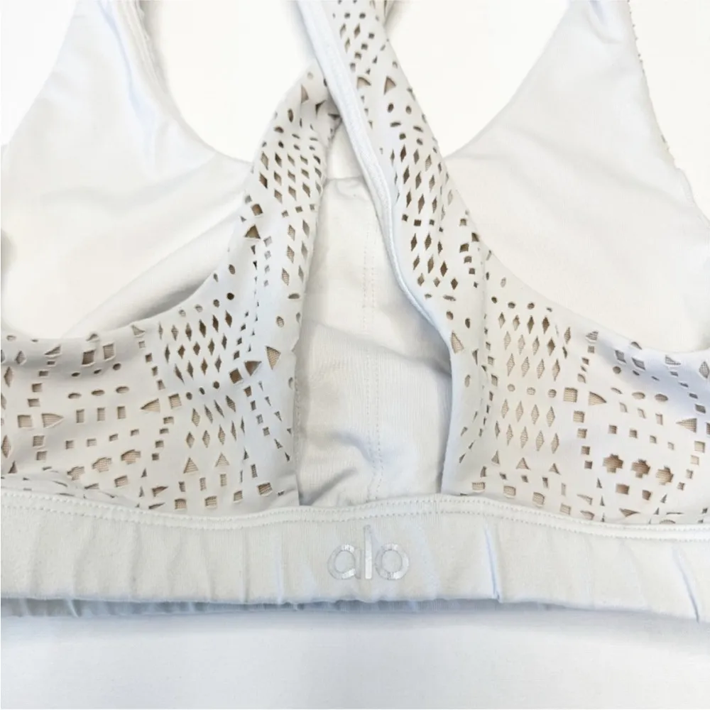 Alo Yoga Patina Laser Cut sports bra S - Image 9