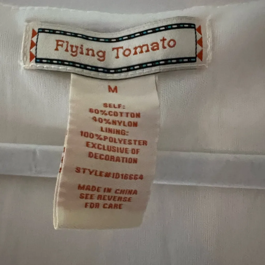 Flying Tomato Lace Dress with Floral Embroidery Size M - Image 3