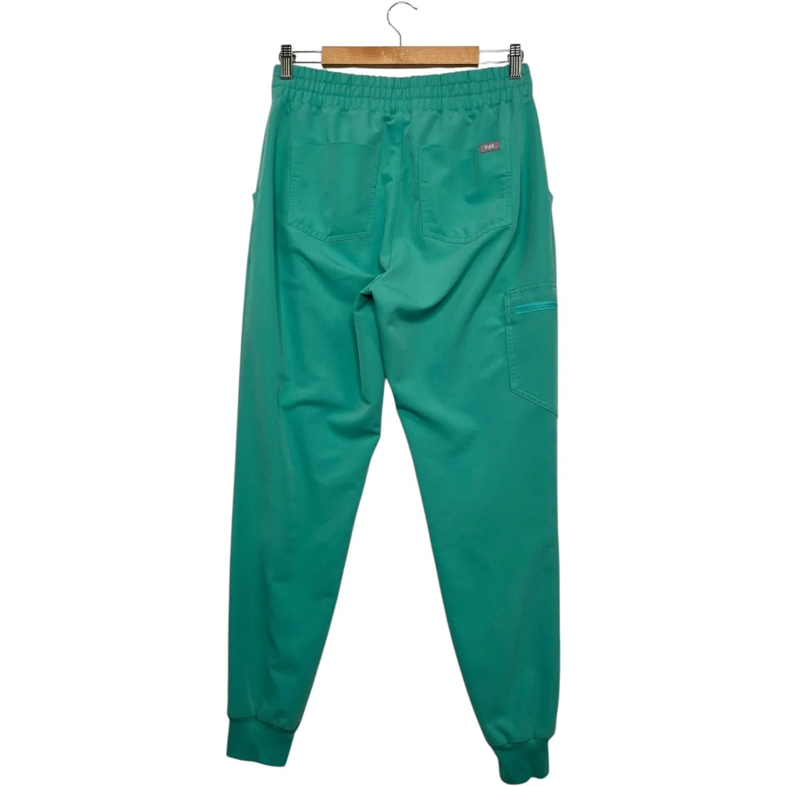 Figs Joggers Scrub Pants Women Small Green High Waist Zamora Technical Utility - Image 2