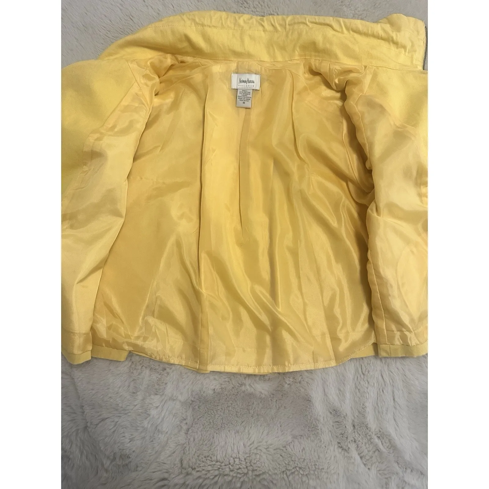 Neiman Marcus  Women Jacket Yellow Size M - Image 8