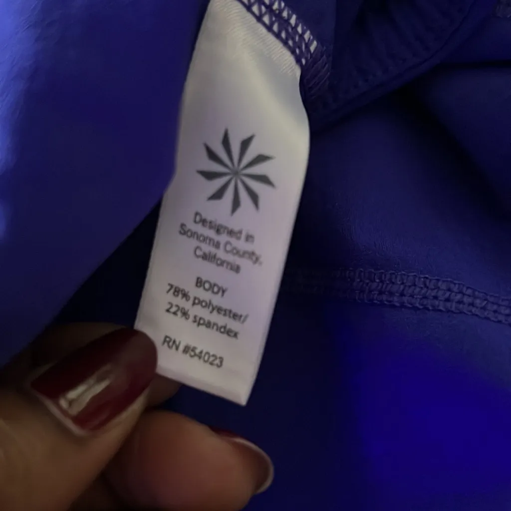 Athleta🦎Donny Be Free Knicker Blue Capri Leggings🌵 - Image 8