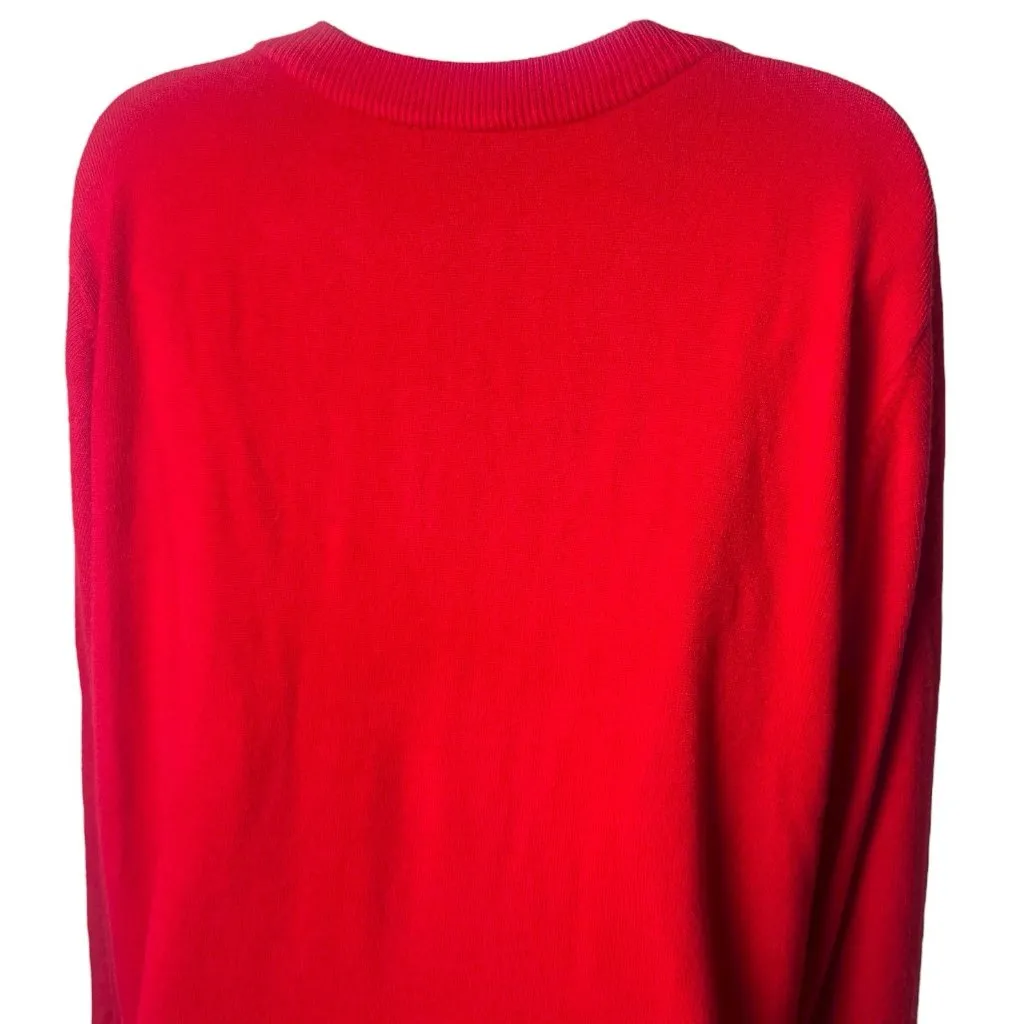 Vintage Fashion Bug Jeweled Neckline Blouse Holiday New Year’s Cozy Cabincore 3X - Image 7