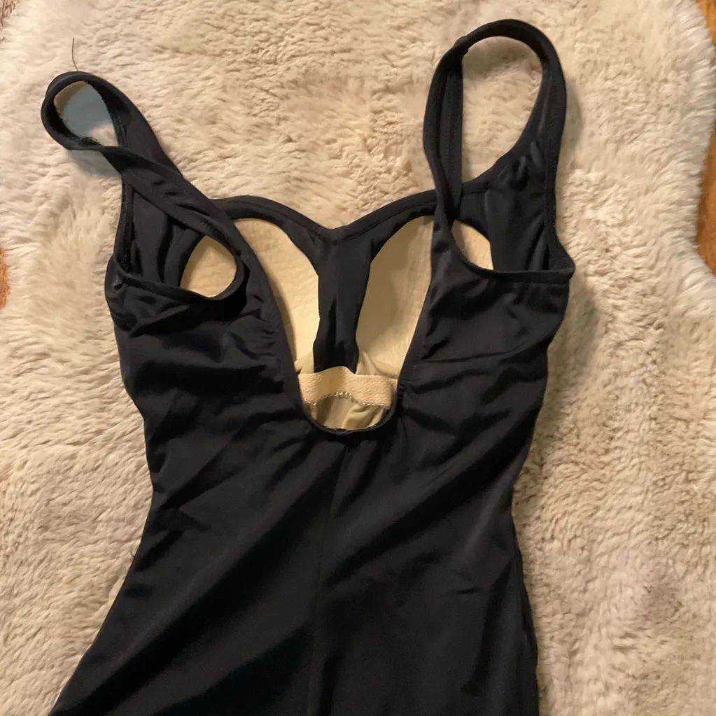 Azul One Piece Tummy Control Swimsuit Womens 10‎ Black Girl Leg Black Modest - Image 11