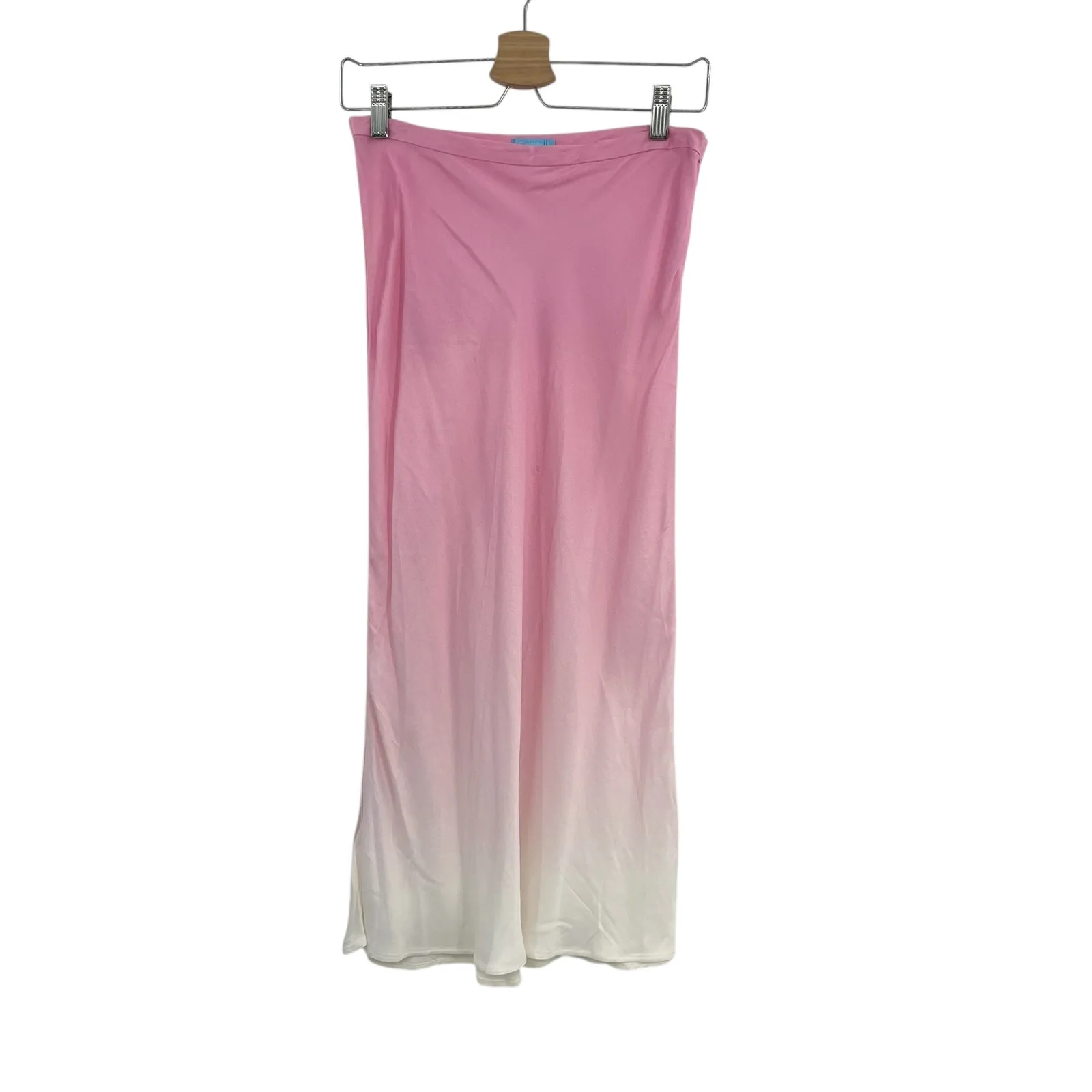 J. McLaughlin Louisa May Slip Skirt Midi Dip Dyed‎ Ombre Pink Size 4 - Image 2