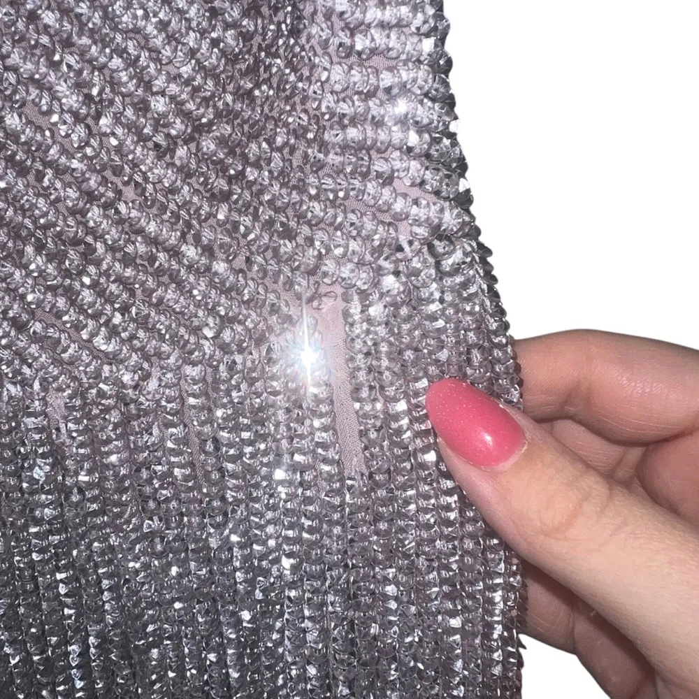 NEW NWT Retrofete Jill Sequin Beaded Mini Dress In Dusty Lilac Graylac - Image 10