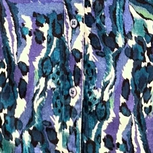 Maggie Barnes Maggie‎ Barnes Button Up Top Blue 20W - Image 4