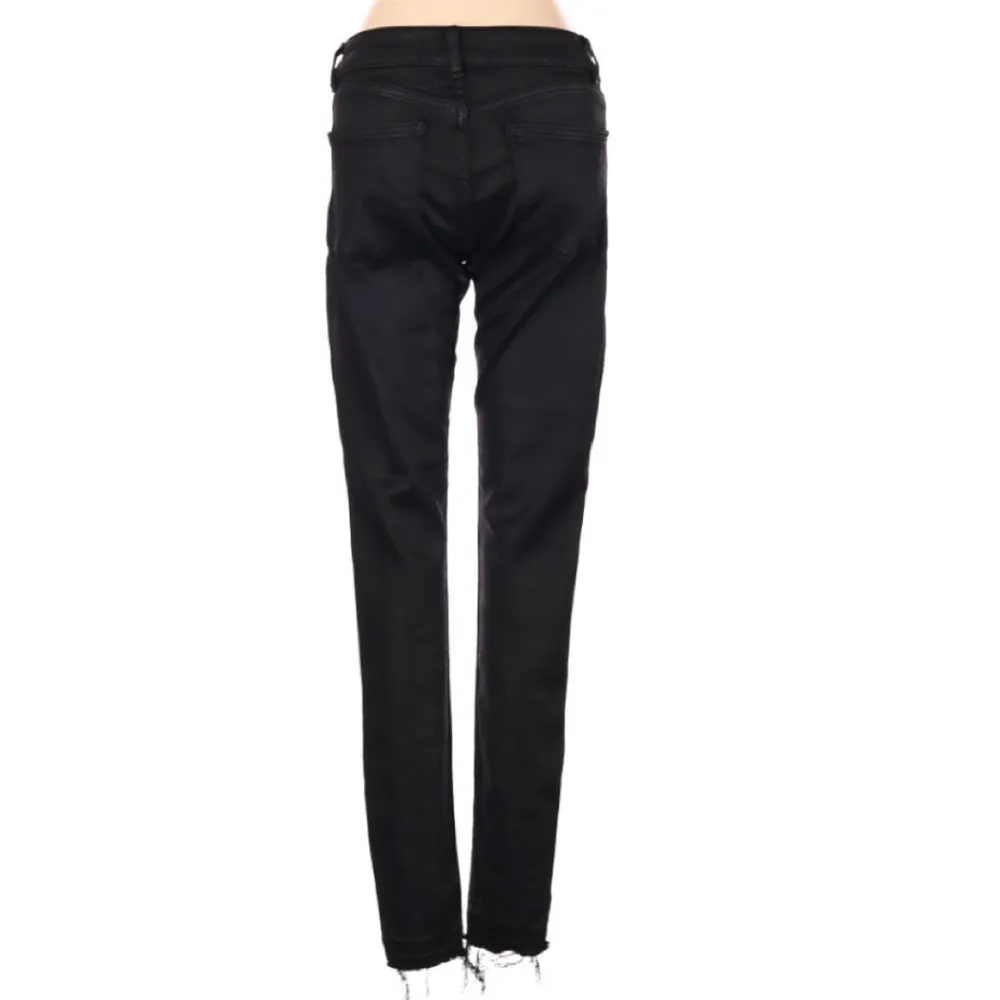 DL1961 Emma Power Coated Legging Rio Raw Hem Size‎ 24 Party Dark Academia Goth - Image 3