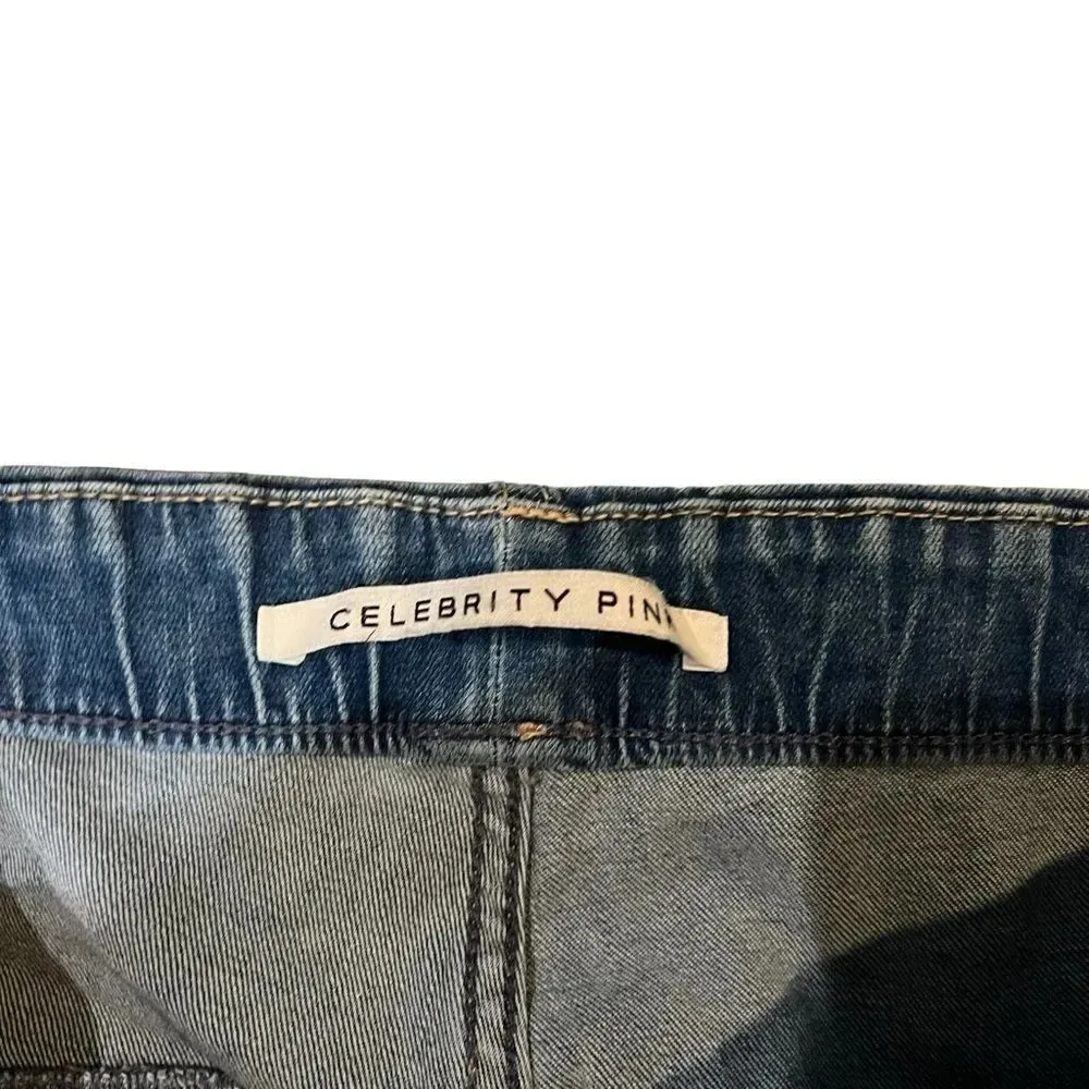 Celebrity Pink Elastic Waist Jogger Jeans‎ Size Large - Image 2