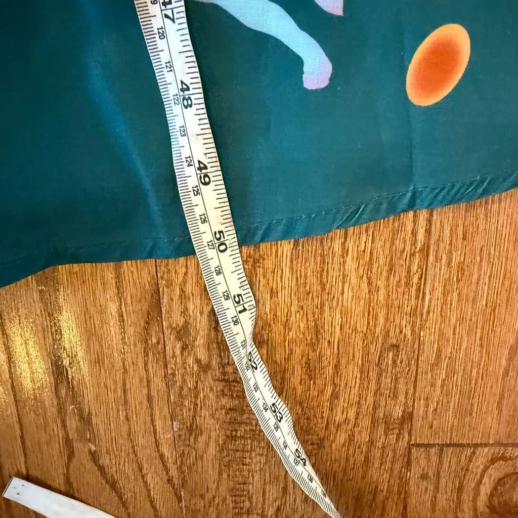 Amazon linen blend bohemian summer printed midi dress small - Image 9