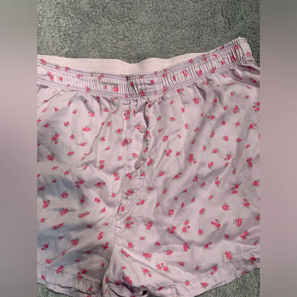 Victoria’s Secret pink floral pajama shorts xs - Image 2