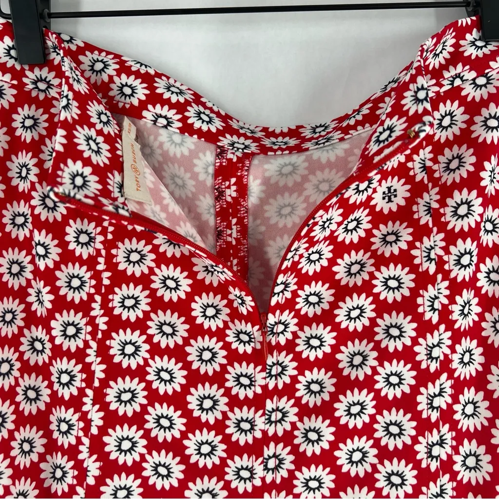 Tory‎ Burch Jada Floral Print Floral Godet Pleated A-Line Skirt Size XS - Image 8