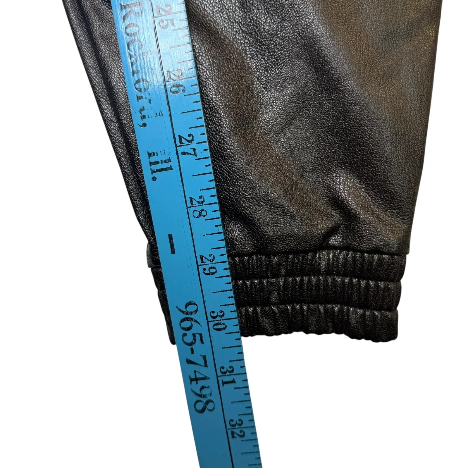 SPANX Faux Leather Jogger Pants Black  Edgy Feminine Moto Gothcore Goth M - Image 8