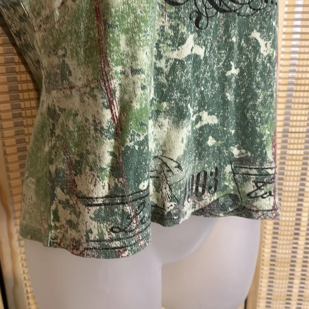 Harley Davidson Vintage 2004 Green Tank Top Huntsville Alabama Rocket Jrs XL - Image 3