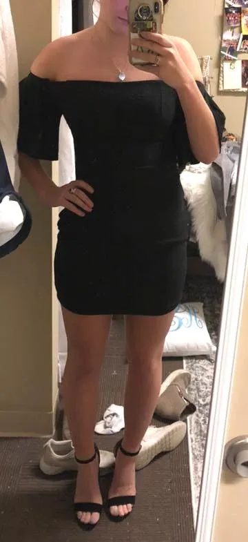 Tobi Black Sparkle Body Con - Image 3