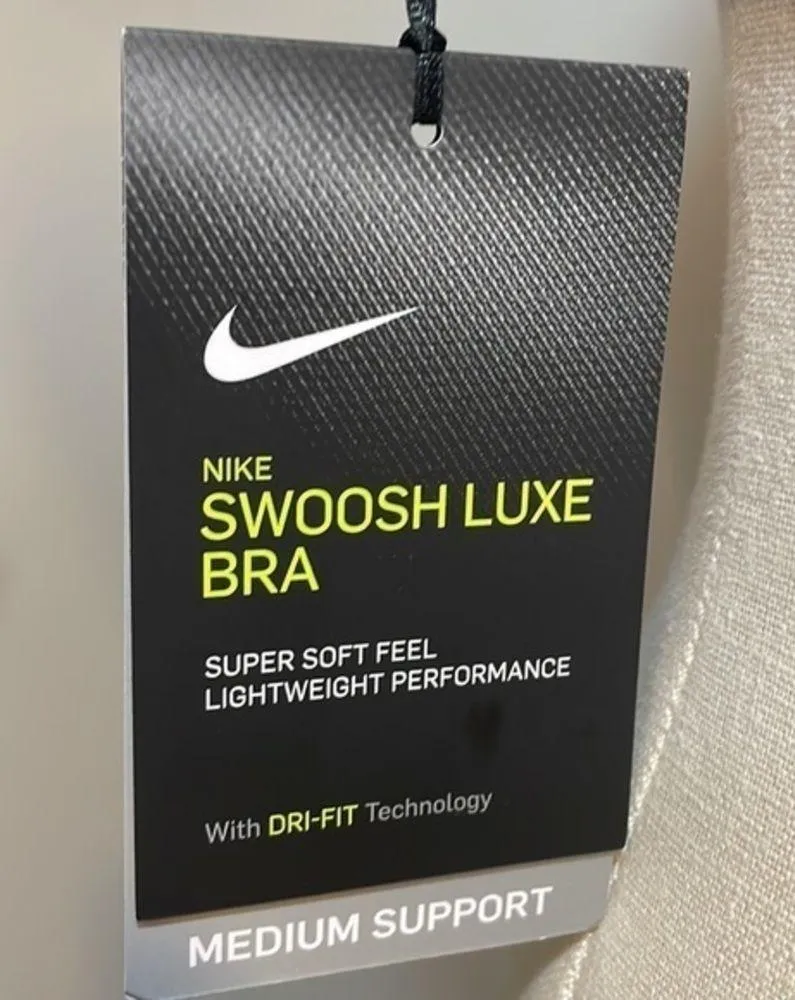 NIKE bra women Swoosh Luxe medium support lightweight training Dri-Fit bra Sz XS - Image 6