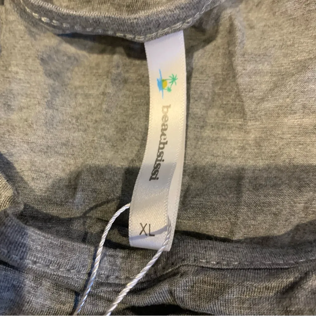 BEACHSISSI Gray Casual T-shirt Dress size XL - Image 5