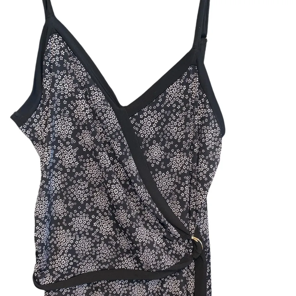 Michael Kors Black White Floral Jumpsuit Romper Holiday Party Cocktail attire - Image 7