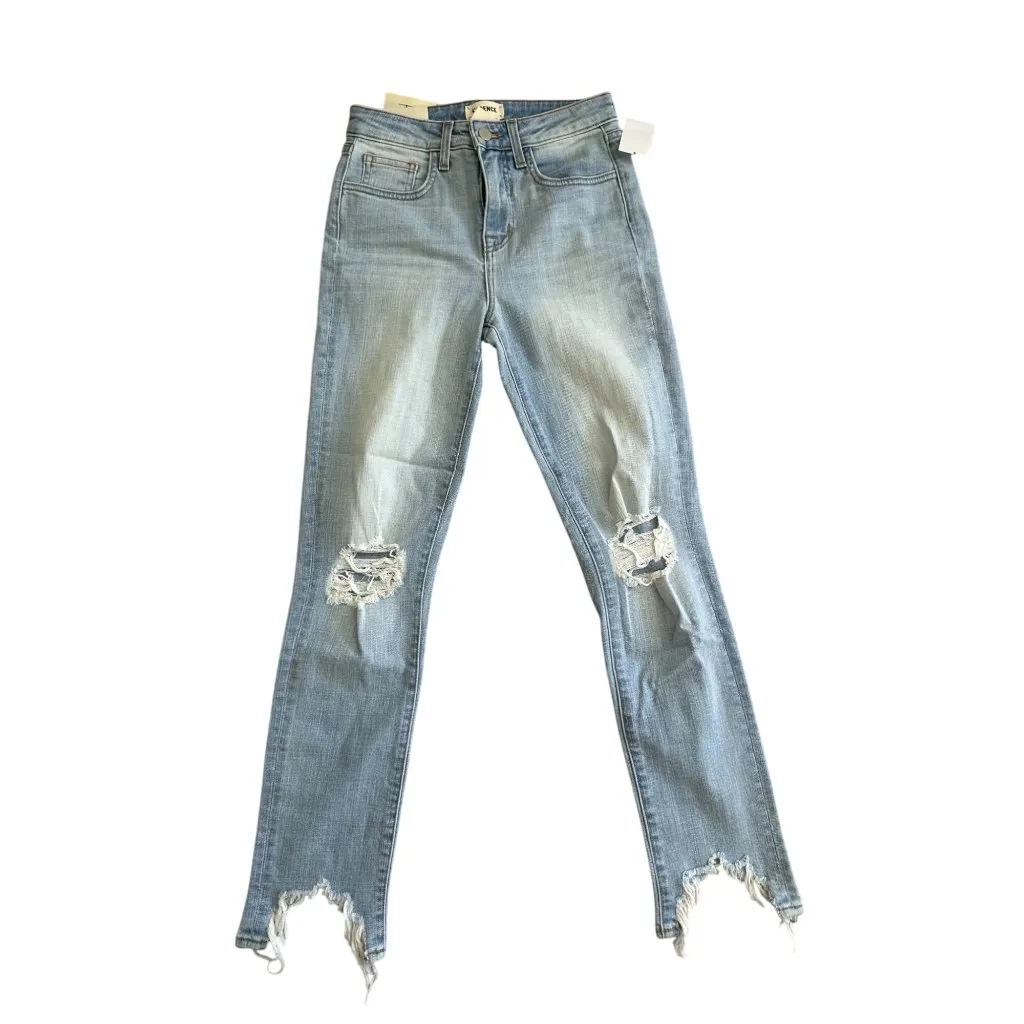 L'AGENCE Light Wash Distressed High Line Rise Jeans Size 24 NEW NWT - Image 4