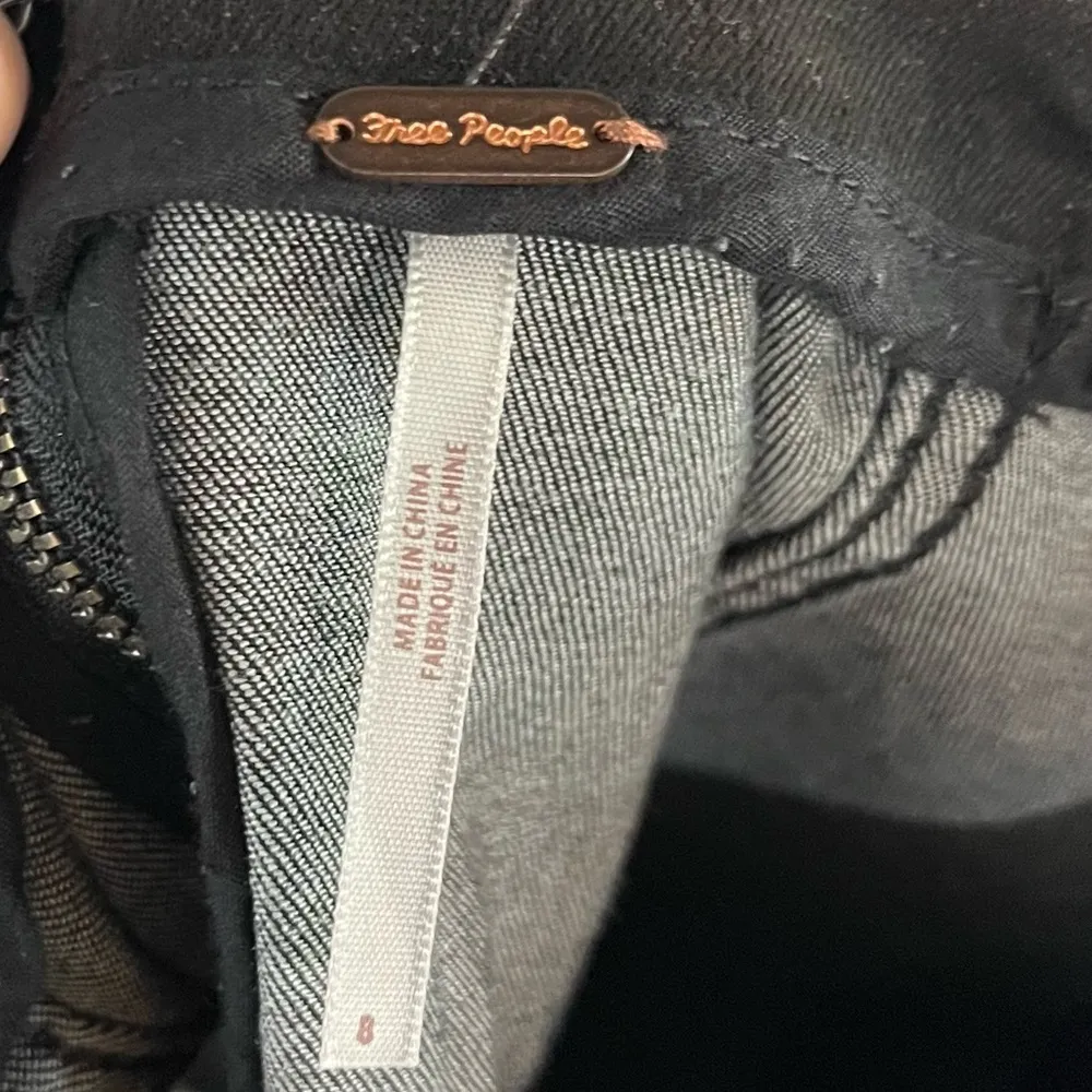 Free People Modern Femme Black Denim Mini Skirt 8 - Image 4