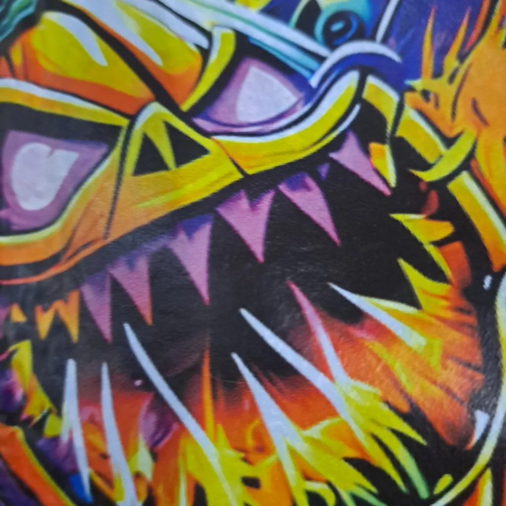 CUSTOM Halloween jacket XXI PREMIUM DENIM size M patchwork Orange Size M - Image 5