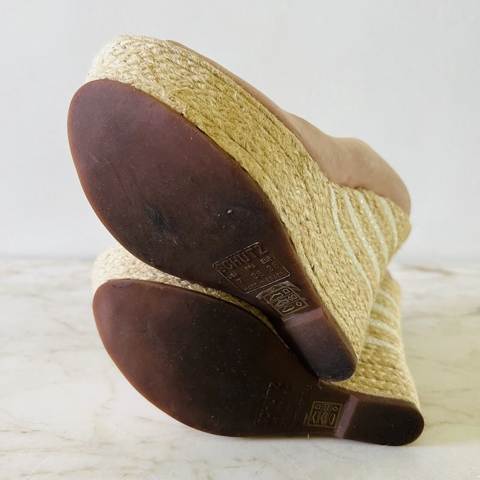 SCHUTZ Gabrielle Pink Wedge Platform Open Toe Pump - US 7 - Image 11