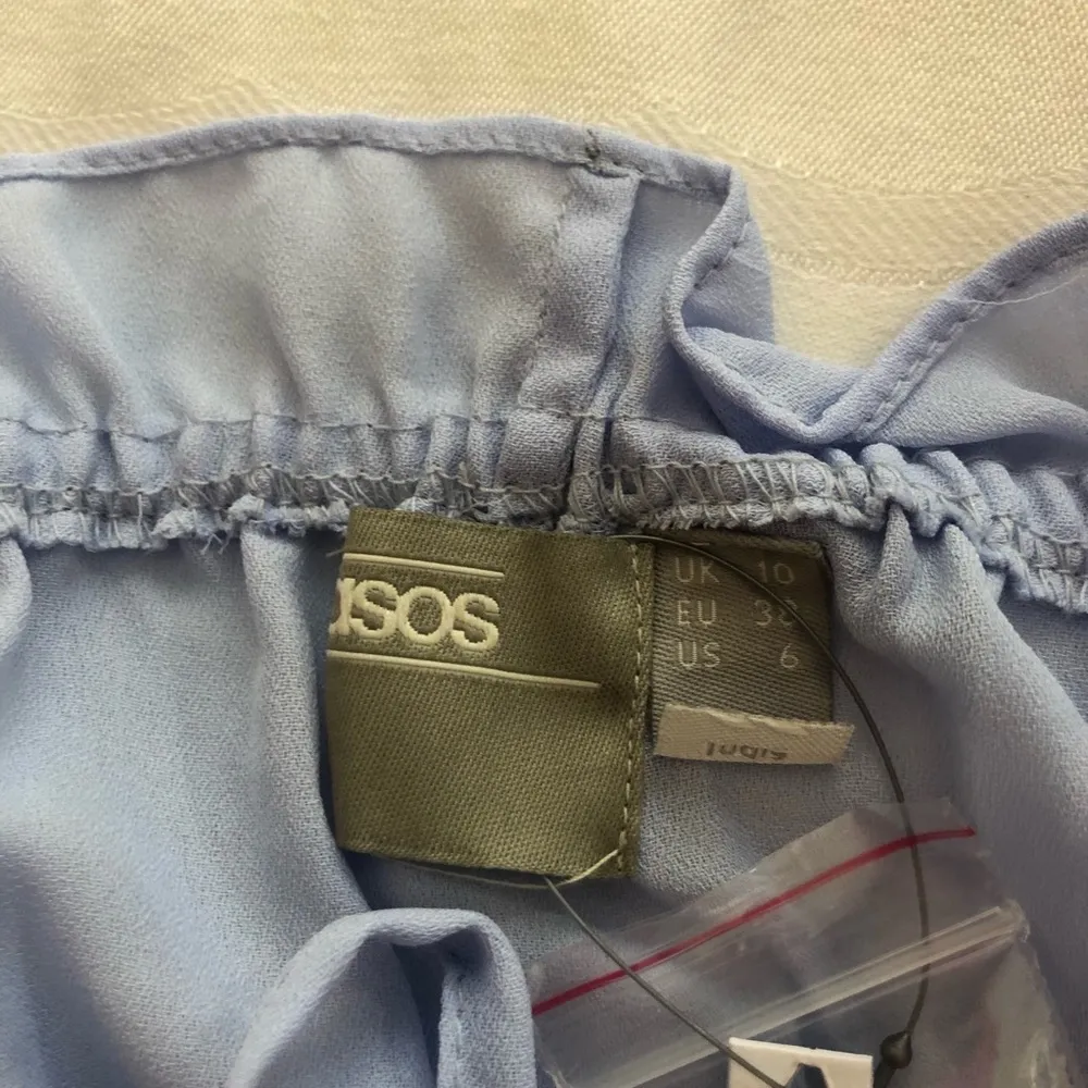 ASOS Scoopneck Baby doll dress Baby Blue sz6 NWT - Image 9