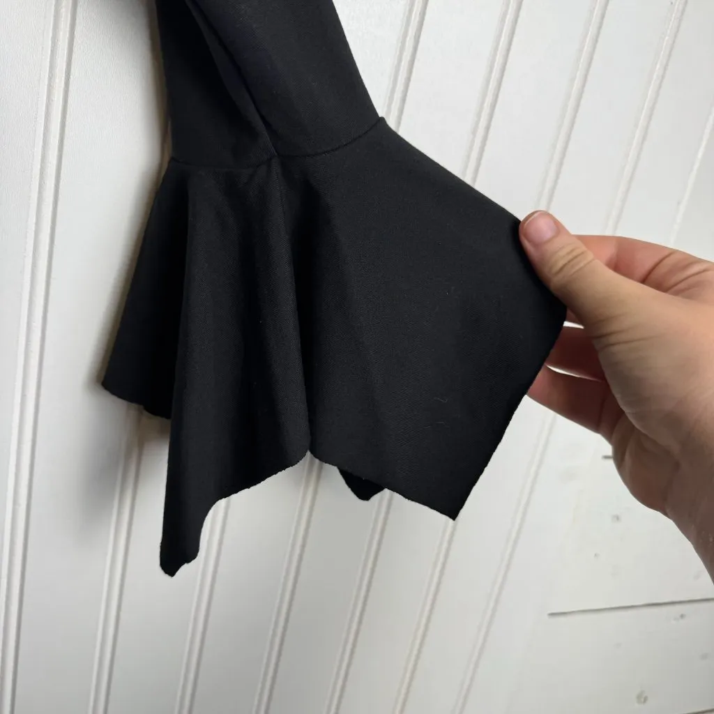 Susana Monaco X Revolve Black Handkerchief Sleeve Mini Dress J15 - Image 3