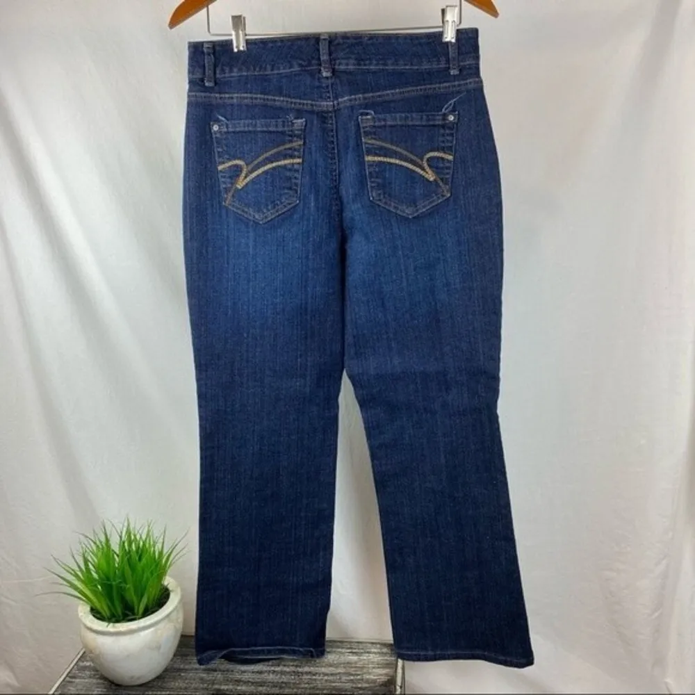 Nine West Blue Denim Missy Marianna High Rise Capri Jeans 12 - Image 3